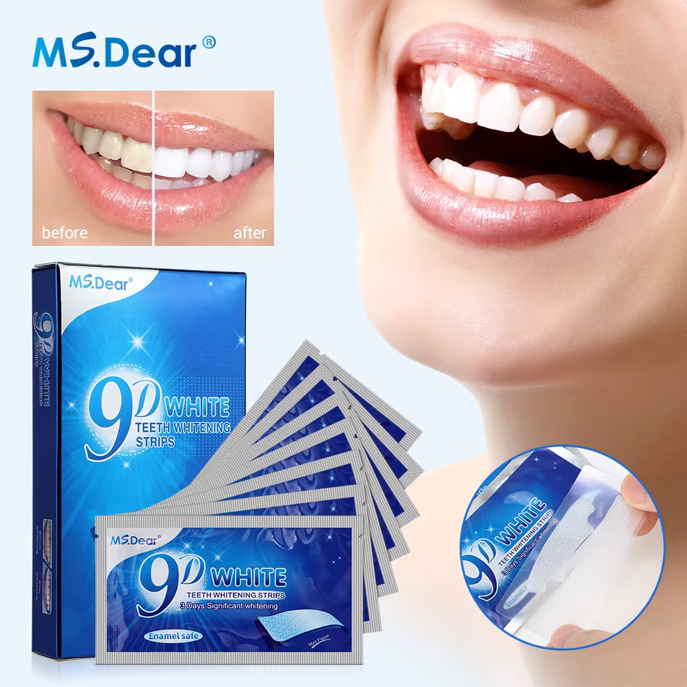 9D white شرائط تبييض الاسنان