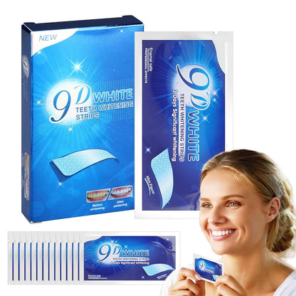 9D white شرائط تبييض الاسنان