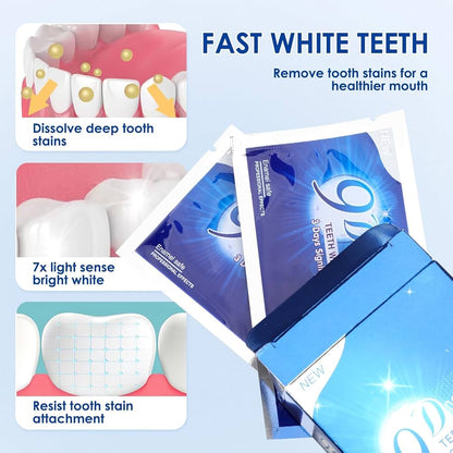 9D white شرائط تبييض الاسنان