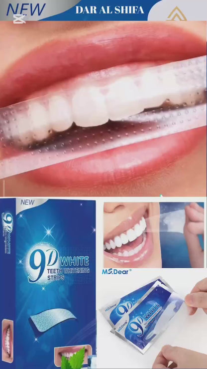 9D white شرائط تبييض الاسنان